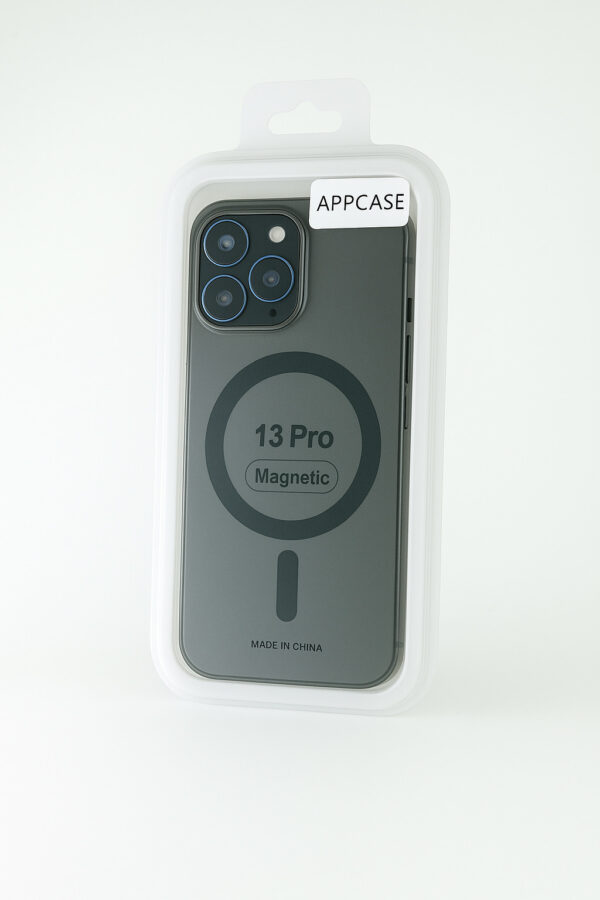 Калъф AppCase Matte Black Transparent Magsafe IPhone 13 Pro