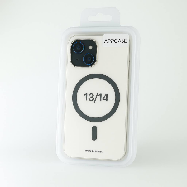 Калъф AppCase Matte Gray Transparent Magsafe IPhone 13
