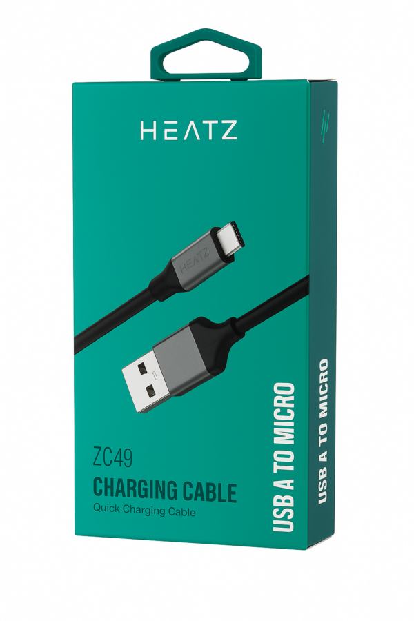 Кабел Heatz Metal USB to Micro USB 2.4A (1m)
