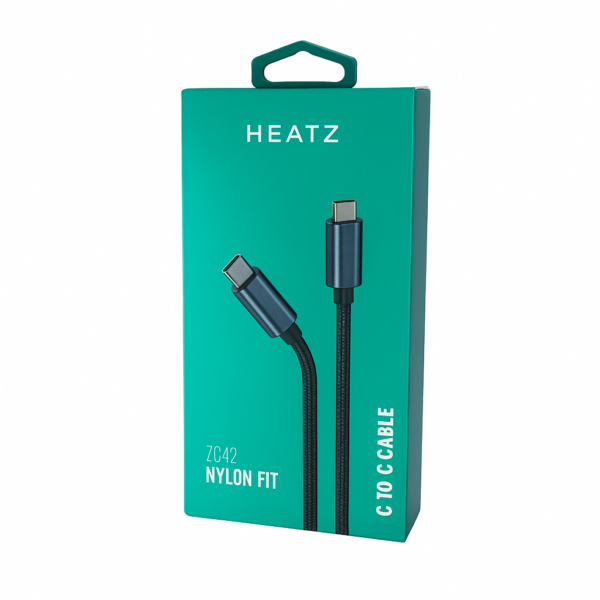 Кабел Heatz Dense Metal USB-C to USB-C 60W (1m)