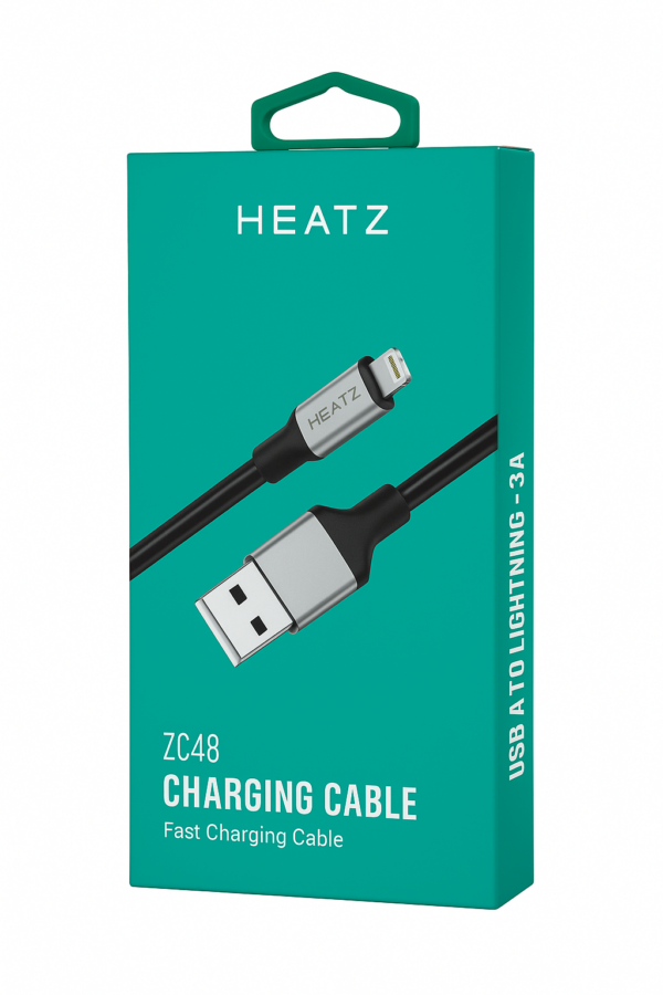 Кабел Heatz Metal USB to Lightning 2.4A (1m)