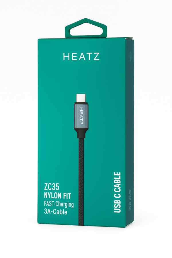 Кабел Heatz Speed Line USB to USB-C 2.4A (1m)