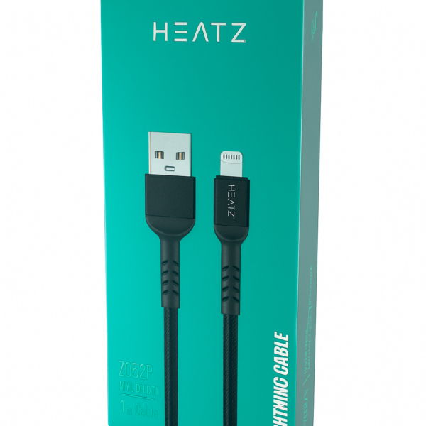 Кабел Heatz Nylon USB to Lightning 2.4A (1m)