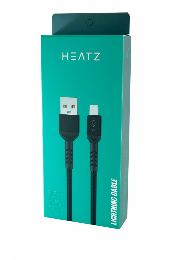 Кабел Heatz Nylon USB to Lightning 2.4A (1m)