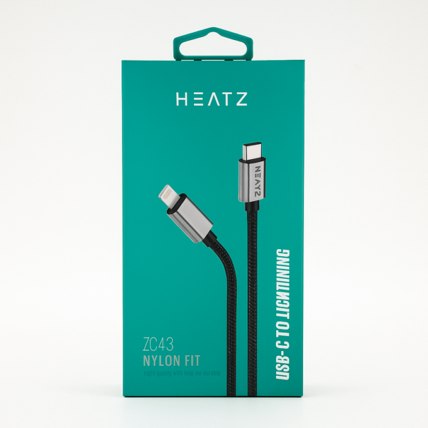 Кабел Heatz Dense Metal USB-C to Lightning 27W (1m)