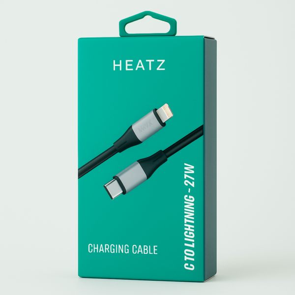 Кабел Heatz Metal USB-C to Lightning 27W (1m)