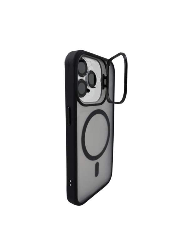 Калъф с поставка Force with Magnetic Ring Black iPhone 16 Pro Max - Image 4