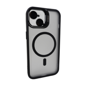 Калъф с поставка Force with Magnetic Ring Black iPhone 16 Pro Max