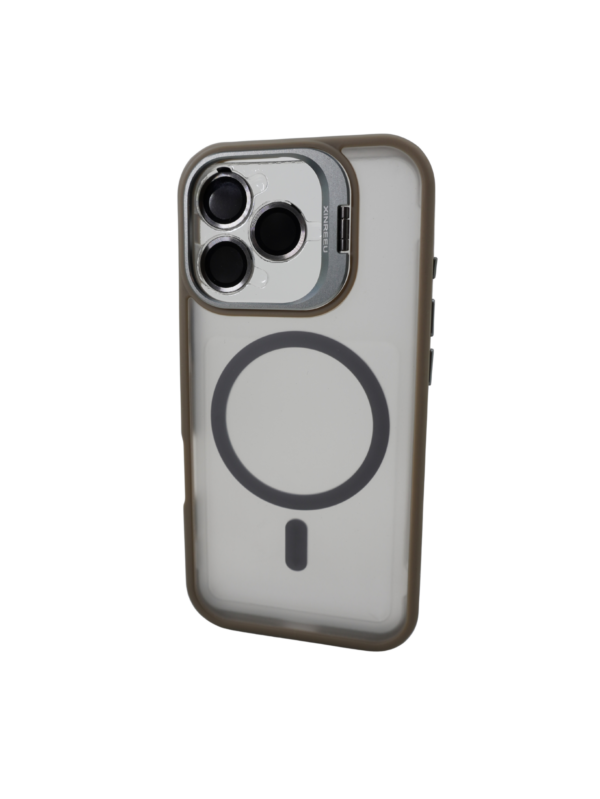 Калъф с поставка Force with Magnetic Ring Natural iPhone 16 Pro Max