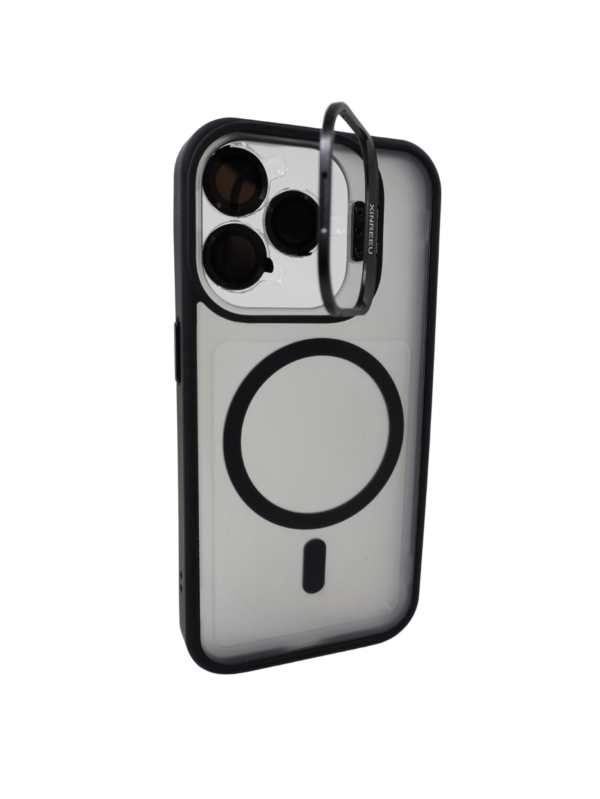 Калъф с поставка Force with Magnetic Ring Black iPhone 16 Pro Max - Image 3