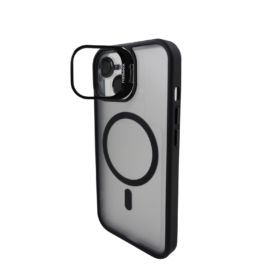 Калъф с поставка Force with Magnetic Ring Black iPhone 16 Pro Max