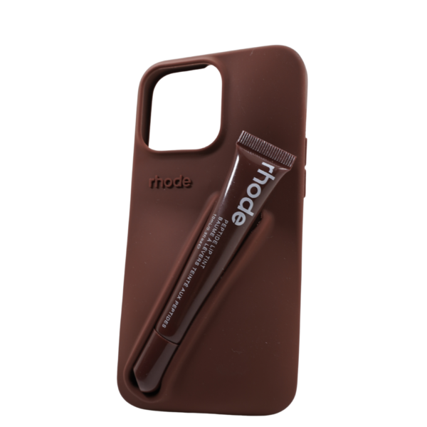 Силиконов калъф за телефон с червило Rhode 14/15 Pro Max Espresso