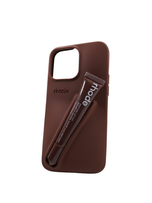 Силиконов калъф за телефон с червило Rhode 16 Pro Max Espresso - Image 2