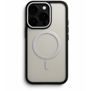 Калъф Blur Case with Magnetic Ring Silver iPhone 15 Pro Max