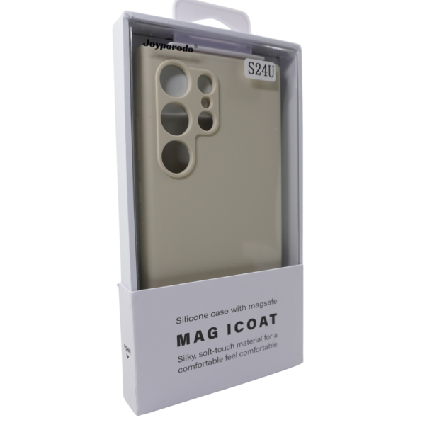 Калъф Full Silicone Cover White Samsung Galaxy S24 Ultra