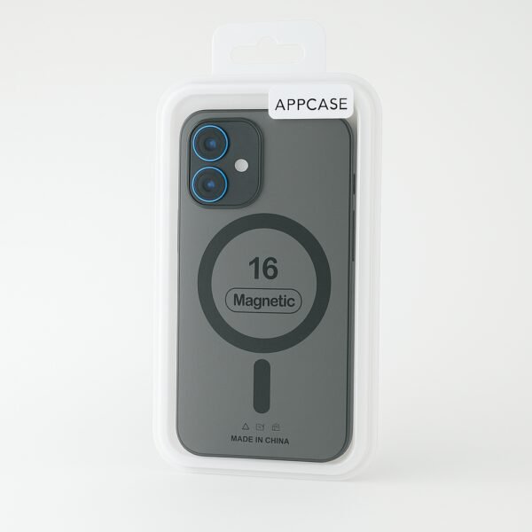 Калъф AppCase Matte Black Transparent Magsafe IPhone 16