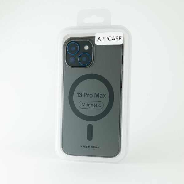 Калъф AppCase Matte Black Transparent Magsafe IPhone 13 Pro Max