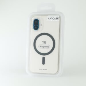 Калъф AppCase Matte Gray Transparent Magsafe IPhone 16