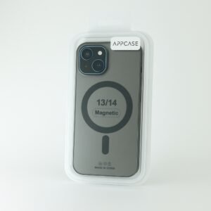 Калъф AppCase Matte Black Transparent Magsafe IPhone 14