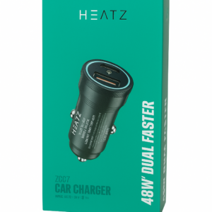 Зарядно за кола Heatz 48W Black (USB-C + USB)