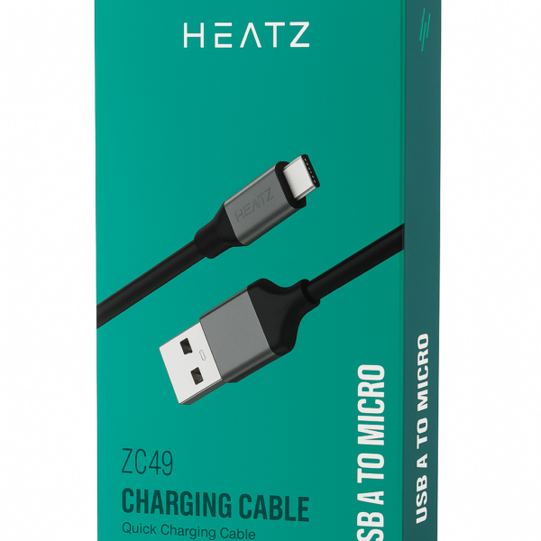 Кабел Heatz Metal USB to Micro USB 2.4A (1m)