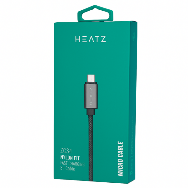 Кабел Heatz Speed Line USB to Micro USB 2.4A (1m)