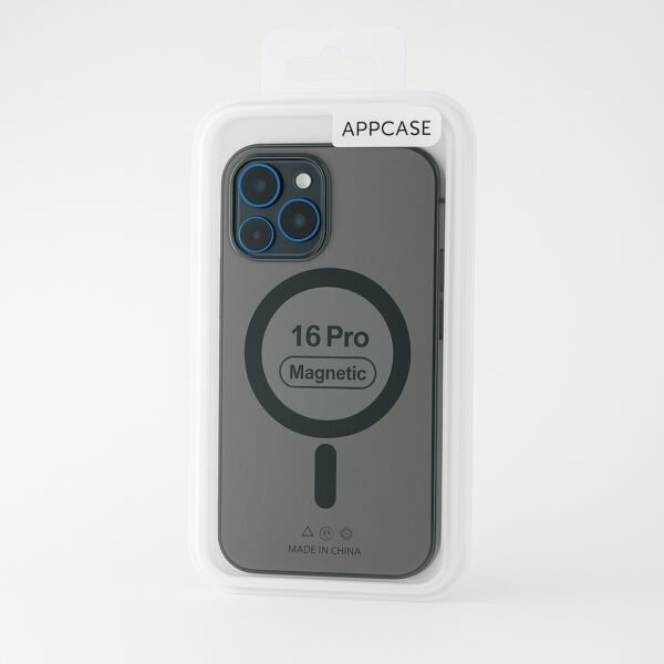 Калъф AppCase Matte Black Transparent Magsafe IPhone 16 Pro