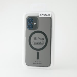 Калъф AppCase Matte Black Transparent Magsafe IPhone 16 Plus