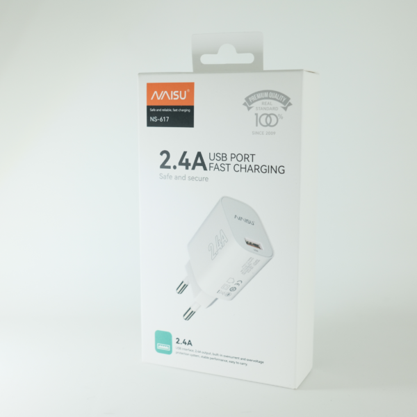 Зарядно NAISU Rapid 220V 2.4A (USB)