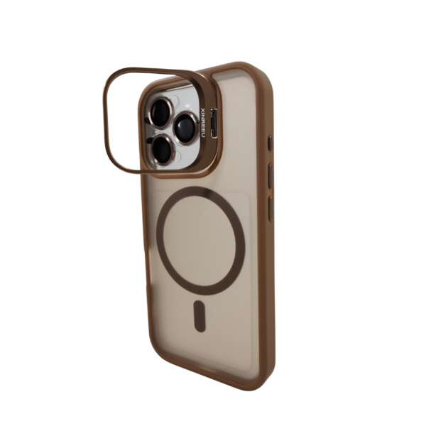 Калъф с поставка Force with Magnetic Ring Desert iPhone 15 Pro