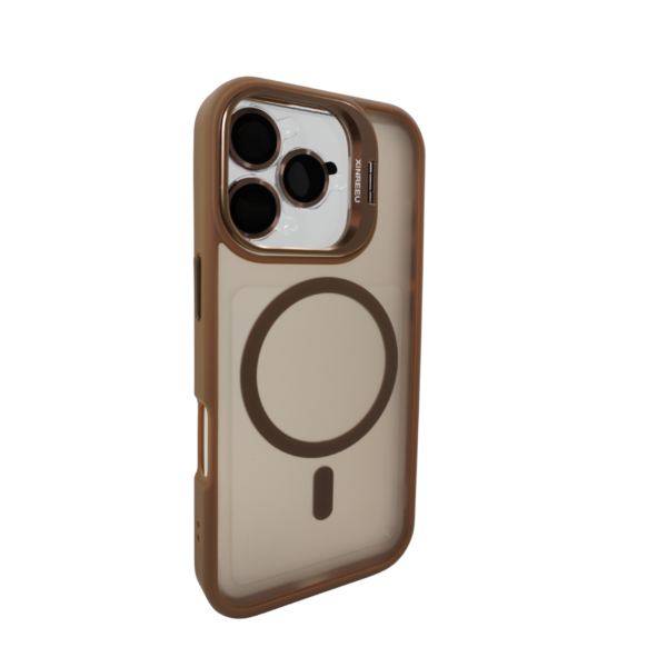 Калъф с поставка Force with Magnetic Ring Desert iPhone 15 Pro