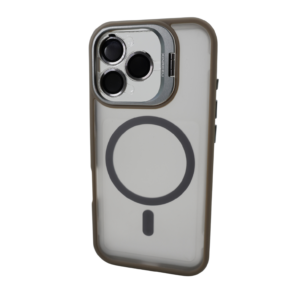 Калъф с поставка Force with Magnetic Ring Natural iPhone 15 Pro Max