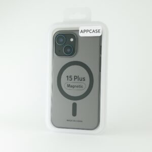 Калъф AppCase Matte Black Transparent Magsafe IPhone 15 Plus