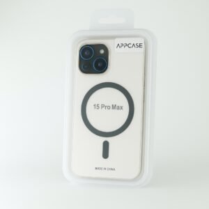 Калъф AppCase Matte Gray Transparent Magsafe IPhone 15 Pro Max