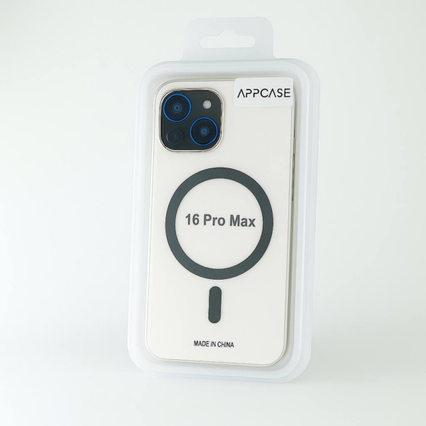 Калъф AppCase Matte Gray Transparent Magsafe IPhone 16 Pro Max