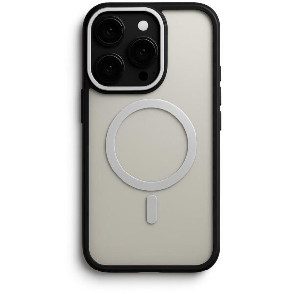 Калъф Blur Case with Magnetic Ring Silver iPhone 16 Pro