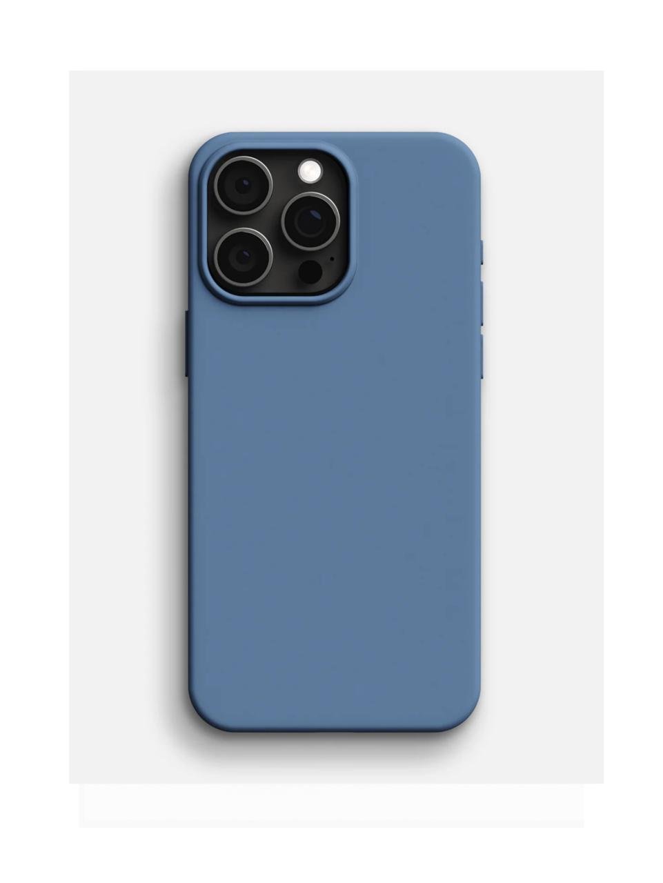 Калъф Silicone Case Blue IPhone 15 Pro Max