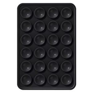 Силиконова залепваща се стойка с вендузи за калъф за телефон Black